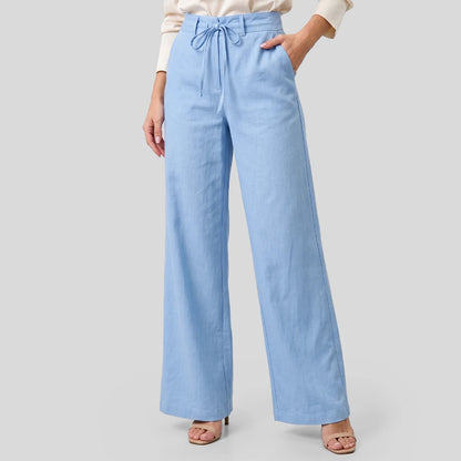 Calça Pantalona | Cintura Alta com Amarração