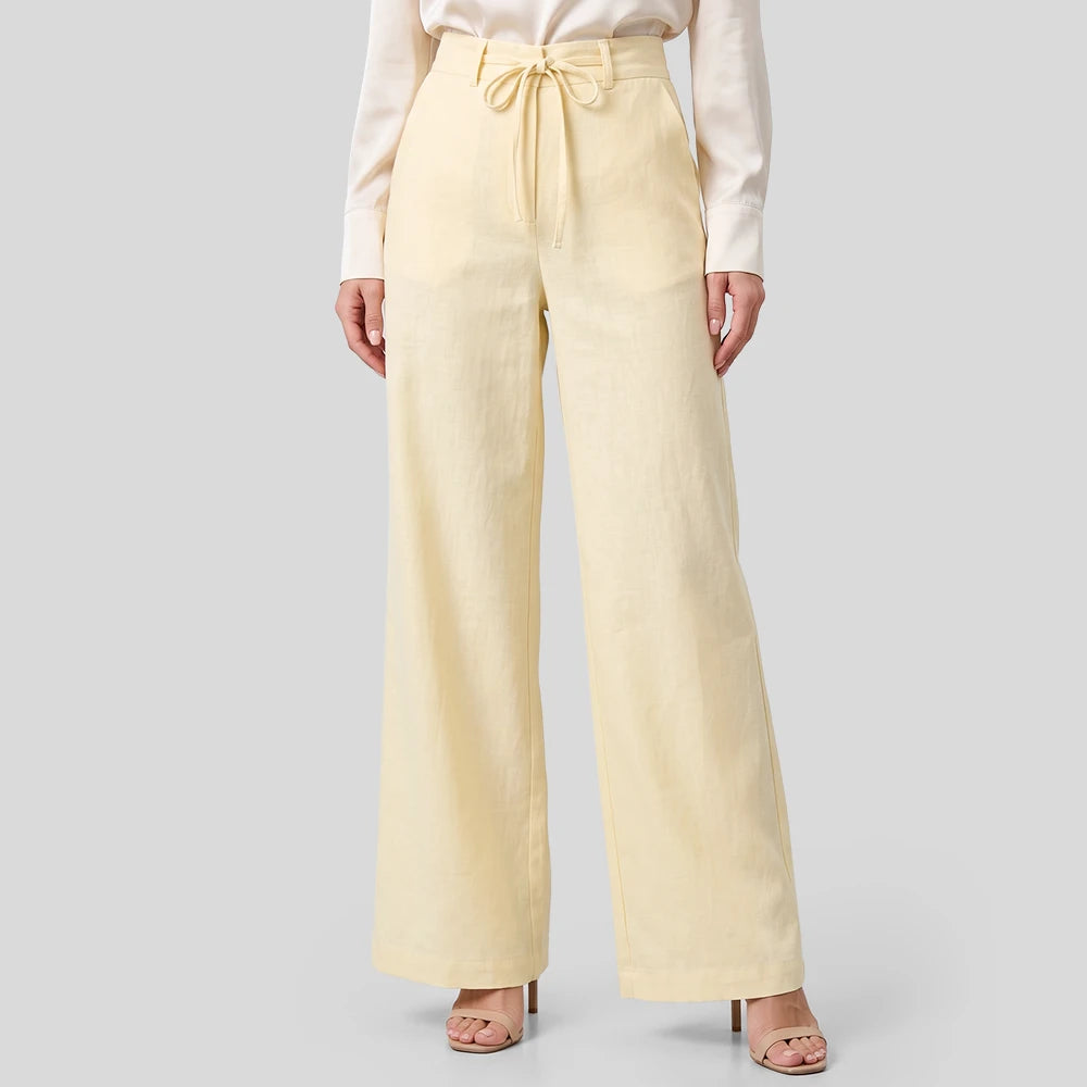 Calça Pantalona | Cintura Alta com Amarração