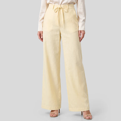 Calça Pantalona | Cintura Alta com Amarração