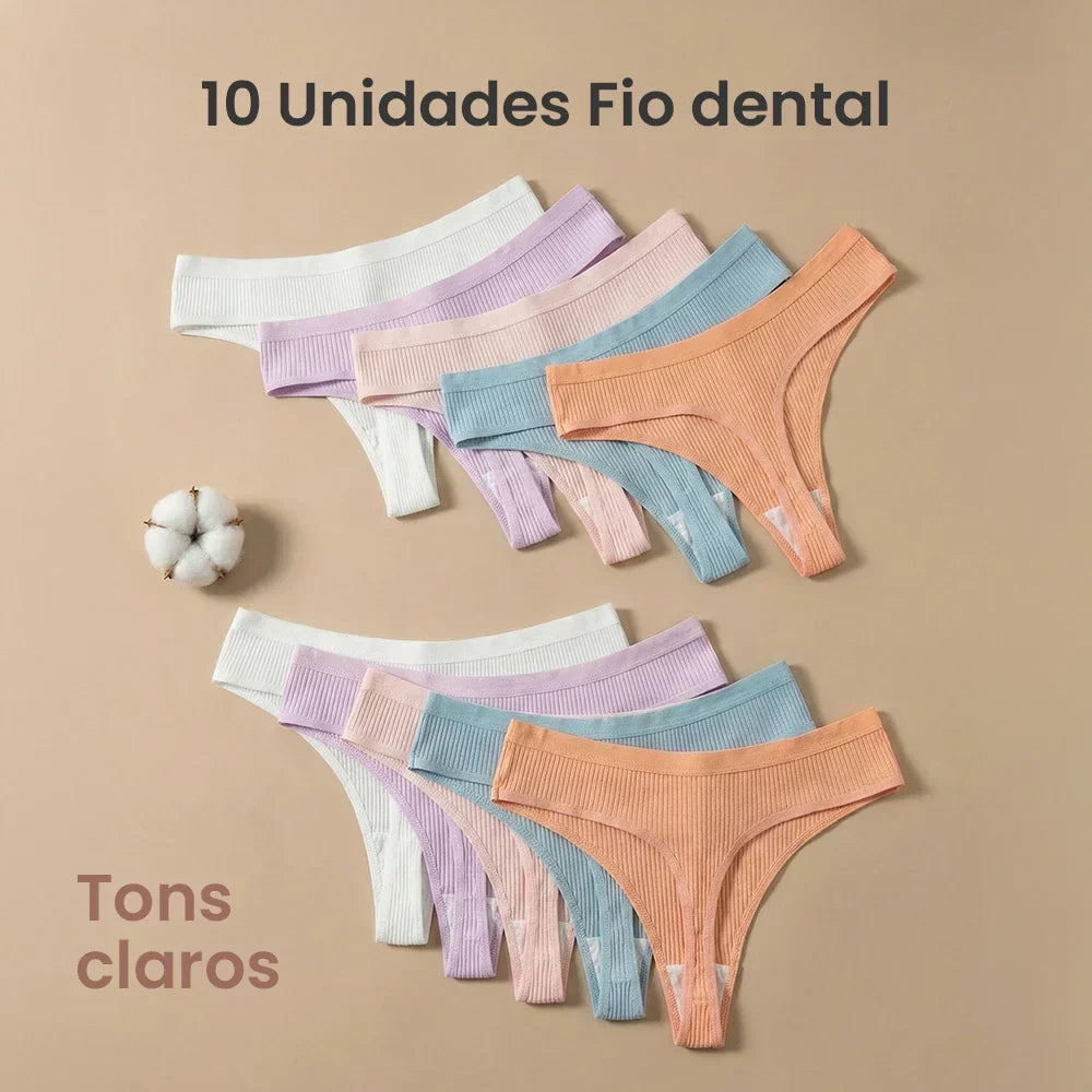 Kit 10 Calcinhas CottonConfort®