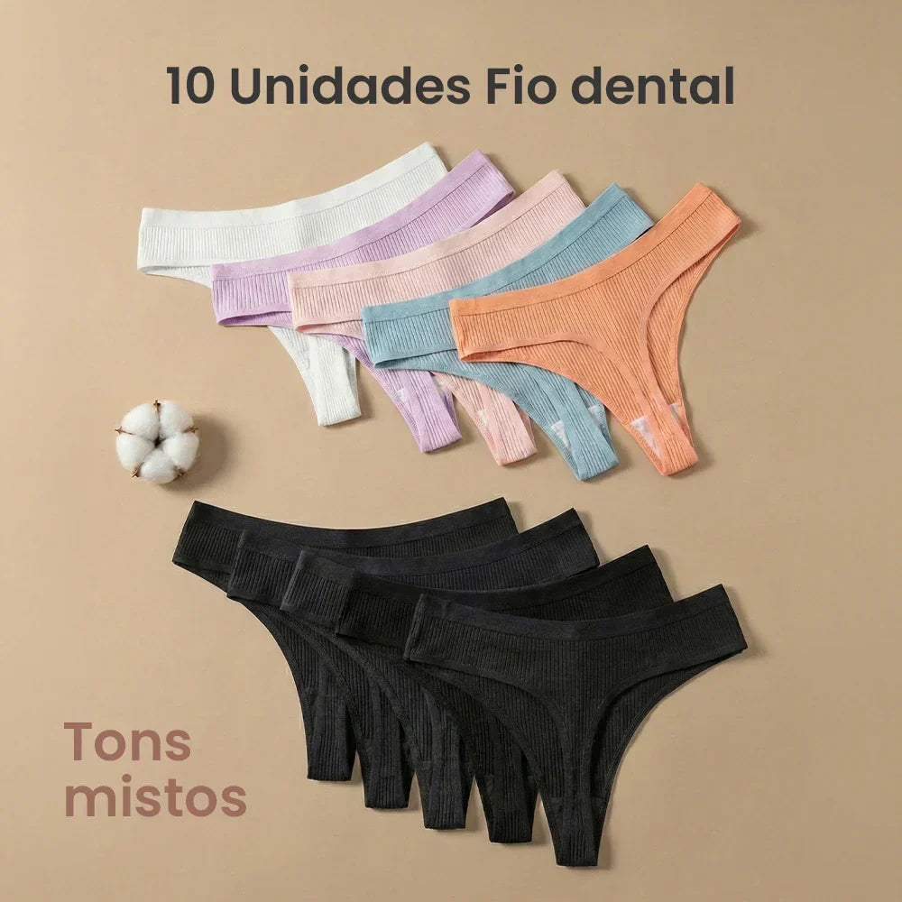 Kit 10 Calcinhas CottonConfort®